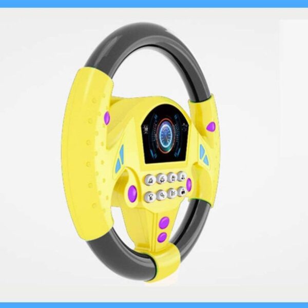 Yellow Kids Simulated Steering Wheel