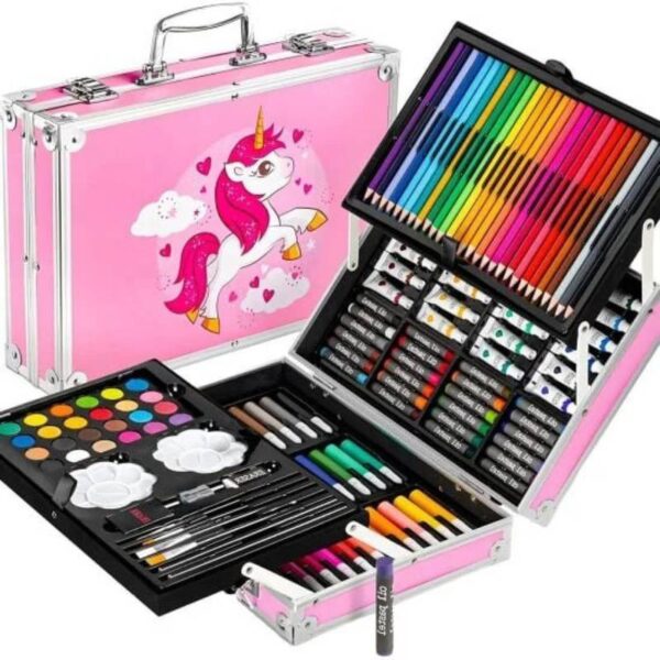 145 Colour Plastic Deluxe Art Set Box