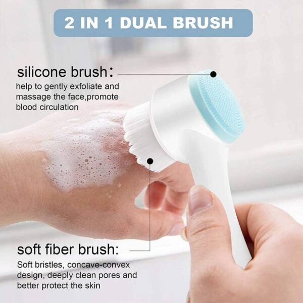 2 in 1 Face Scrubber Brush