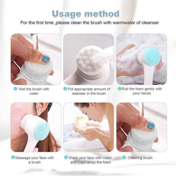 2 in 1 Face Scrubber Brush