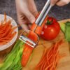 2 In 1 Stainless Steel Vegetable Fruit Peeler