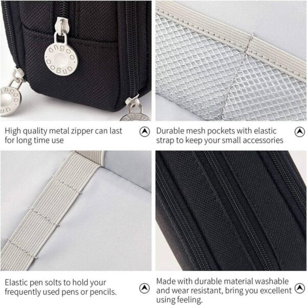 3 Compartment Pencil Pouch