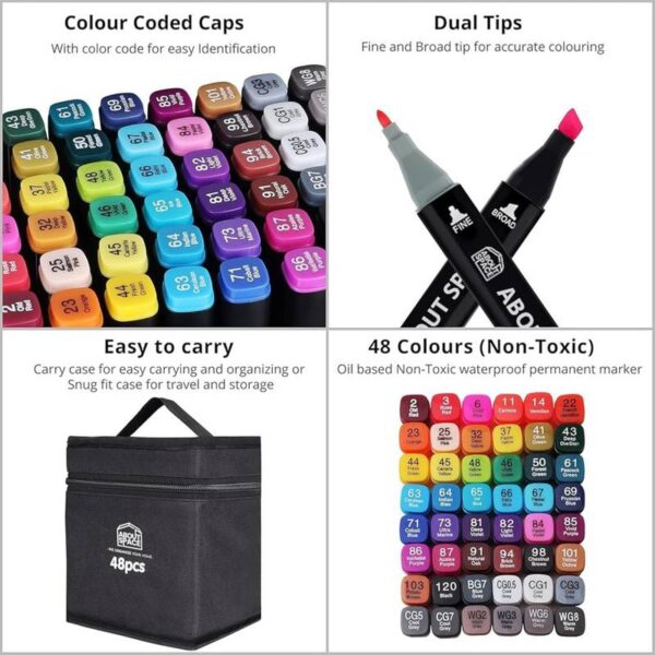 48-pcs-Color-Markers-Pen1-1735027465 48 pcs Color Markers Pen