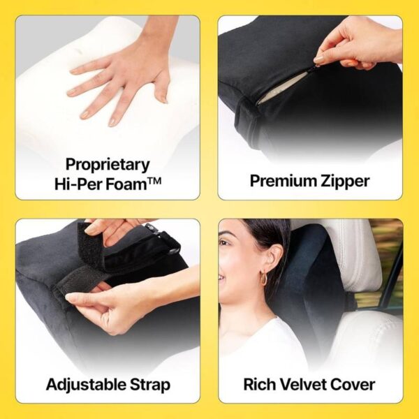 Memory Foam Car Head Rest Neck Pillow