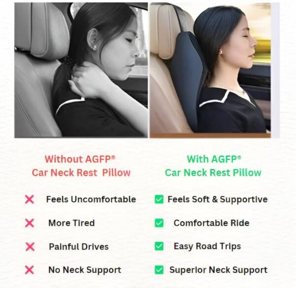 Memory Foam Car Head Rest Neck Pillow