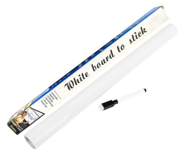 Self-Adhesive-White-Board-Pape1-1655616441 45cm x 200 cm White Board Sticker