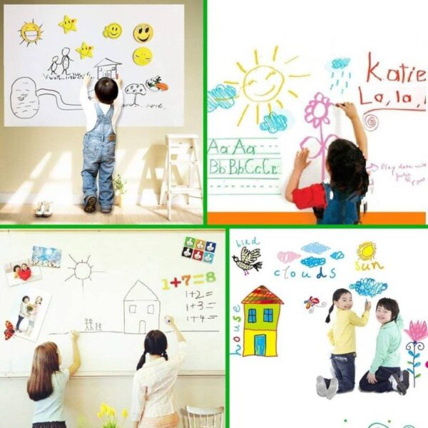 Self-Adhesive-White-Board-Pape7-1655616443 45cm x 200 cm White Board Sticker