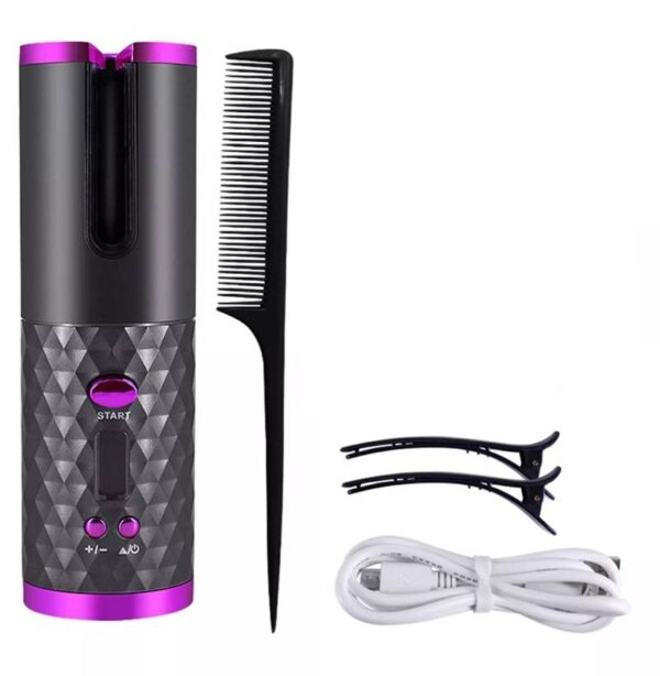 Hair Curler Adjustable Temperature usb Rechargeable 