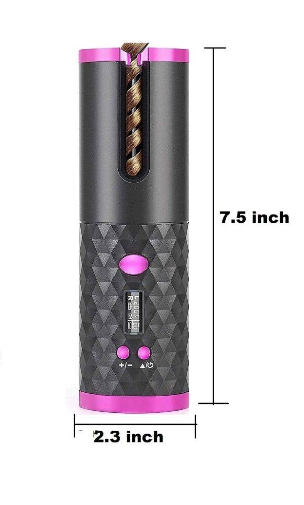 Hair Curler Adjustable Temperature usb Rechargeable 