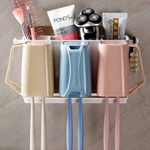 Wall-Mounted-Magic-Sticker-Ser-1653105717 3 Cup Toothbrush Holder Bathroom Shelf Magic Sticker Series