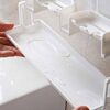 3 Cup Toothbrush Holder Bathroom Shelf Magic Sticker Series