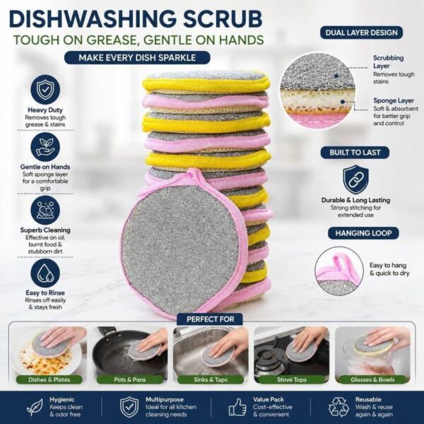 2-In-1-Sponge-Dish-Scrubber-1-2-1789383949 2 In 1 Sponge Dish Scrubber 1 pcs