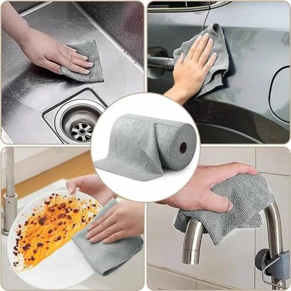 Microfiber Cleaning Cloth Roll 20 Pcs
